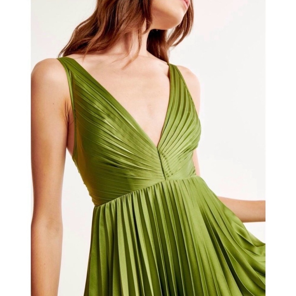 Abercrombie & Fitch Giselle Mini Dress - Chartreuse